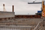 Baustelle JadeWeserPort in Wilhelmshaven