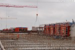 Baustelle JadeWeserPort in Wilhelmshaven
