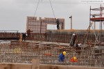 Baustelle JadeWeserPort in Wilhelmshaven