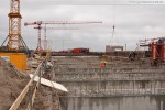 Baustelle JadeWeserPort in Wilhelmshaven
