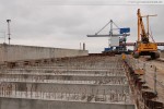 Baustelle JadeWeserPort in Wilhelmshaven