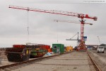 Baustelle JadeWeserPort in Wilhelmshaven