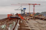 Baustelle JadeWeserPort in Wilhelmshaven