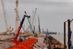 Baustelle JadeWeserPort in Wilhelmshaven