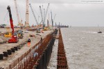 Baustelle JadeWeserPort in Wilhelmshaven