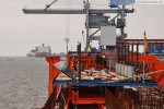 Baustelle JadeWeserPort in Wilhelmshaven