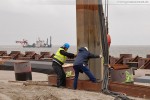 Baustelle JadeWeserPort in Wilhelmshaven