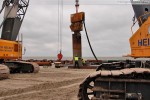 Baustelle JadeWeserPort in Wilhelmshaven