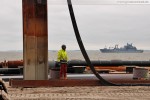 Baustelle JadeWeserPort in Wilhelmshaven