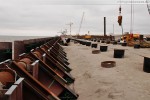 Baustelle JadeWeserPort in Wilhelmshaven