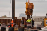 Baustelle JadeWeserPort in Wilhelmshaven
