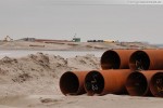 Baustelle JadeWeserPort in Wilhelmshaven