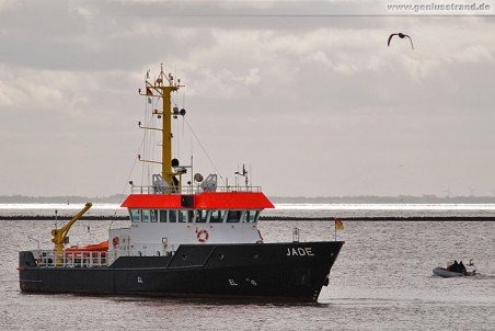 Das Peilschiff Jade vom WSA Wilhelmshaven