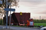 Schwertransport zur GDF-Suez Kraftwerksbaustelle im Rüstersieler Groden