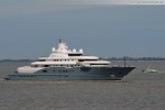 Luxusyacht Radiant erneut in Wilhelmshaven