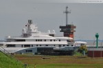 Luxusyacht Radiant erneut in Wilhelmshaven