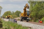 Industriestammgleis Nord: Betonkabelkanäle werden eingebaut