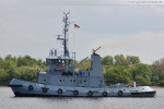 Die Fregatte Lübeck (F 214) im Nordhafen