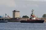 Die Fregatte Lübeck (F 214) im Nordhafen
