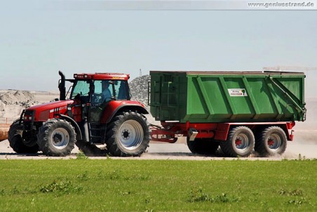 Traktor Case CS 120 mit Tandemanhänger