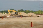 Gleisbaustelle der 16-gleisigen Vorstellgruppe am JadeWeserPort