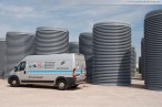 Kraftwerksbaustelle GDF Suez: HDPE-Rohre für die Kraftwerkskühlung