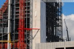 Kraftwerksneubau GDF Suez: Stahlblechverkleidung am Treppenhaus