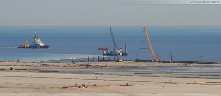 Wilhelmshaven: JadeWeserPort Baustelle Juli 2010