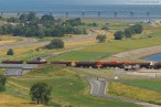 Vorstellgruppe JadeWeserPort: Schotter für die Gleisbaustelle JadeWeserPort