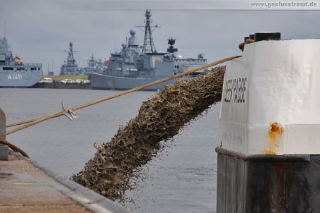 Saugbagger Seekrabbe am Hannoverkai in Wilhelmshaven