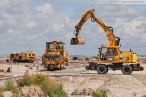 Gleisbauarbeiten an der Vorstellgruppe des JadeWeserPort