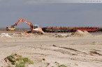 Die im Bau befindliche 16-gleisige Vorstellgruppe des GVZ JadeWeserPort