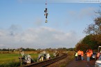 Awanst Wilhelmshaven Nord: Montage der Eisenbahnsignale per Hubschrauber
