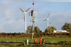 Awanst Wilhelmshaven Nord: Montage der Eisenbahnsignale per Hubschrauber