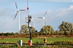 Awanst Wilhelmshaven Nord: Montage der Eisenbahnsignale per Hubschrauber