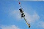 Awanst Wilhelmshaven Nord: Montage der Eisenbahnsignale per Hubschrauber