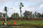 Awanst Wilhelmshaven Nord: Montage der Eisenbahnsignale per Hubschrauber