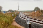Voslapper Groden Süd: Montage der Eisenbahnsignale per Hubschrauber
