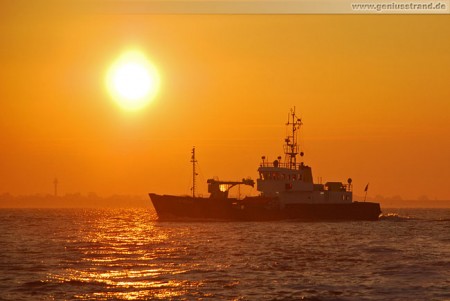 Wilhelmshaven: Tonnenleger Schillig in der Morgensonne