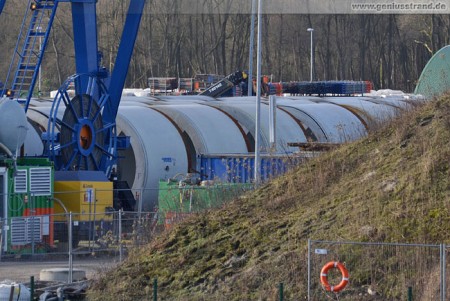 Bilder vom Kraftwerksneubau GDF Suez im Rüstersieler Groden