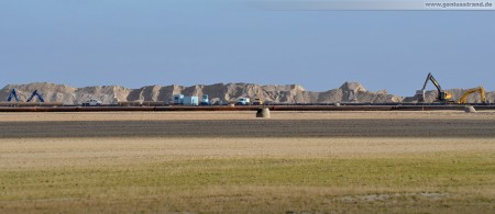 An der JadeWeserPort Baustelle unterwegs