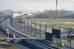 JadeWeserPort: Einbau der Lärmschutzwand im Voslapper Groden-Süd