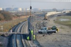 JadeWeserPort: Einbau der Lärmschutzwand im Voslapper Groden-Süd