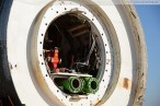 GDF Suez Kraftwerkskühlung: Tunnelbohrmaschine auf Modultransporter