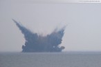 Bombenentschärfung auf dem Jappensand (3. Explosion)