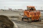 JadeWeserPort: Bilder vom westlichen Bereich der Hafenbaustelle