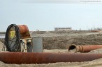 JadeWeserPort: Bilder vom westlichen Bereich der Hafenbaustelle