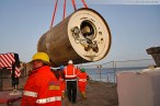 Kraftwerksbaustelle GDF Suez: Zweite Tunnelbohrmaschine im Zielschacht