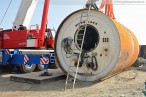 KW-Baustelle Wilhelmshaven: Tunnelbohrmaschine wird abtransportiert