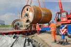 KW-Baustelle Wilhelmshaven: Tunnelbohrmaschine wird abtransportiert